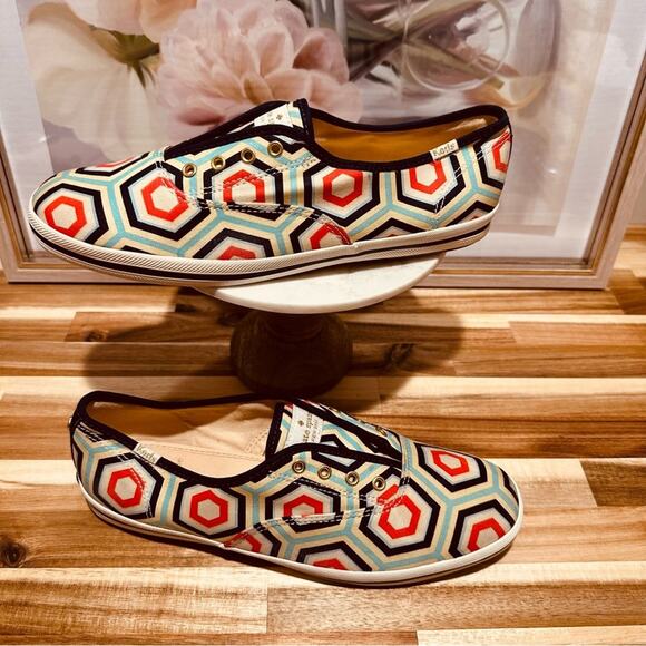 Keds x Kate Spade New York - Champion Laceless Geometric Slip ons, size 9, EUC - Picture 4 of 13